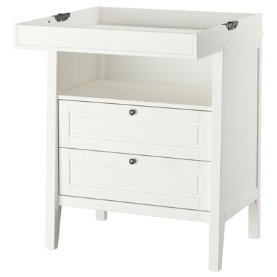 SUNDVIK Changing table/chest of drawers, white