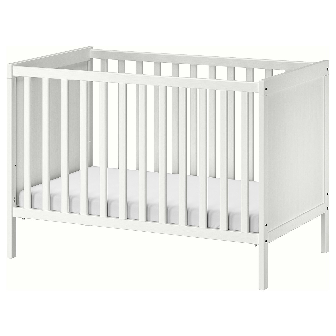 white ikea cot
