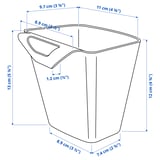SUNNERSTA Container, beige, 12x11 cm