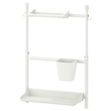 SUNNERSTA Kitchen organiser set, no drill/kitch roll hldr/dish drnr/cont