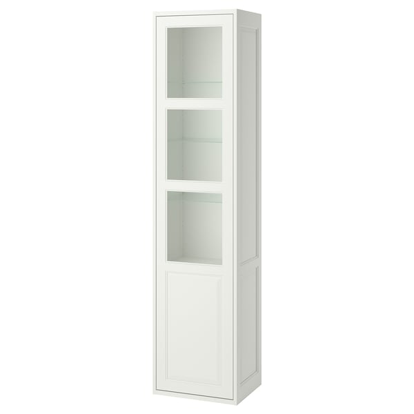 TÄNNFORSEN High cabinet with door, white, 18x15x77 "
