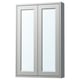 TÄNNFORSEN Mirror cabinet with doors, light grey, 61x15x94 cm