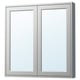 TÄNNFORSEN Mirror cabinet with doors, light grey, 91x15x94 cm