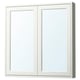 TÄNNFORSEN Mirror cabinet with doors, white, 91x15x94 cm