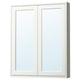 TÄNNFORSEN Mirror cabinet with doors, white, 76x15x94 cm