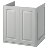TÄNNFORSEN Wash-stand with doors, light grey, 61x53x64 cm