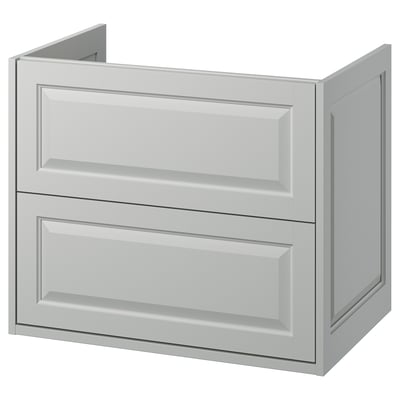 TÄNNFORSEN Wash-stand with drawers, light grey, 76x53x64 cm