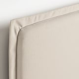 TÄRNKULLEN Upholstered bed frame, Vissle beige, Full