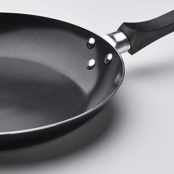 TAGGHAJ Frying pan, non-stick coating black, 24 cm