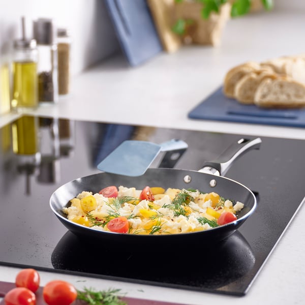 TAGGHAJ Frying pan, non-stick coating black, 24 cm