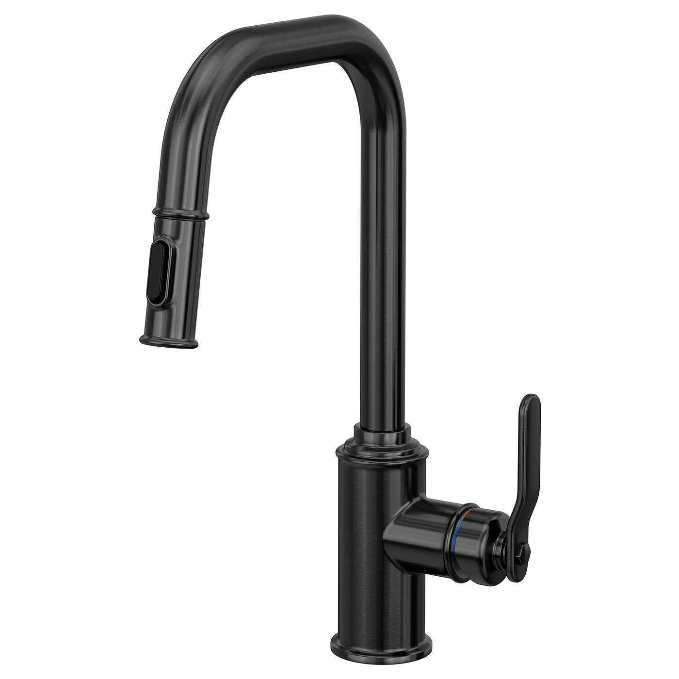 TAKSJÖN Kitchen mixer tap pull out w spray, black