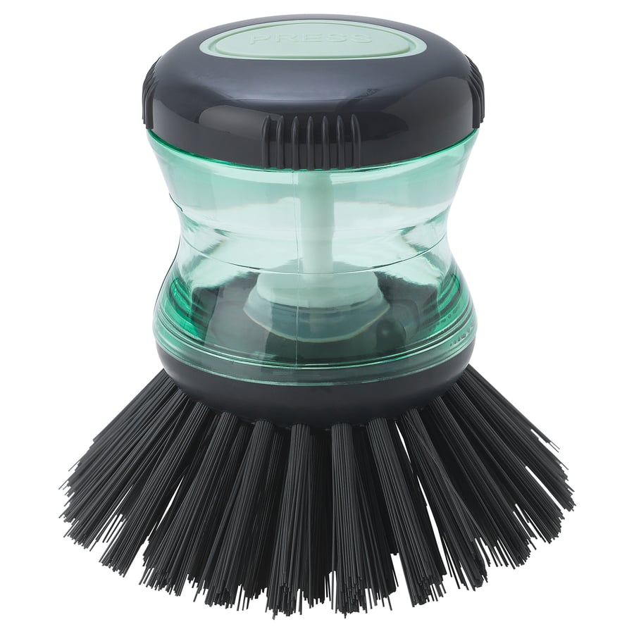 TÅRTSMET Dishwashing brush with dispenser, green IKEA