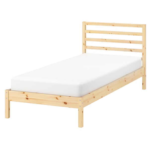 TARVA Bed frame, pine/Luröy, Twin
