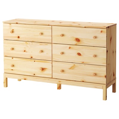TARVA Chest of 6 drawers, pine, 151x92 cm