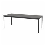 TEGELÖN Table, outdoor, dark grey/black, 216x86 cm