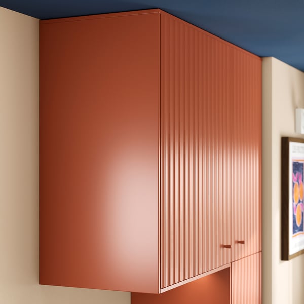 TERRSJÖ Cover panel, red-brown, 39x229 cm