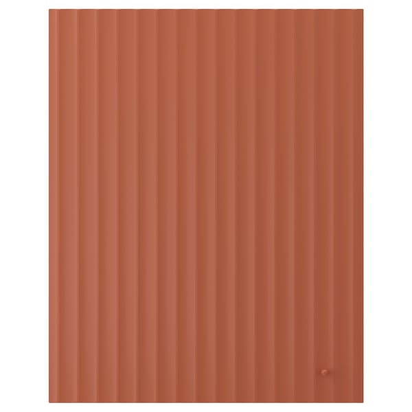 TERRSJÖ Door, red-brown wave pattern, 61x76 cm