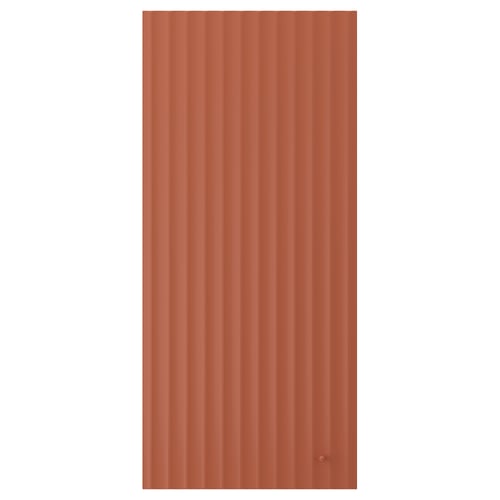 TERRSJÖ Door, red-brown wave pattern, 46x102 cm