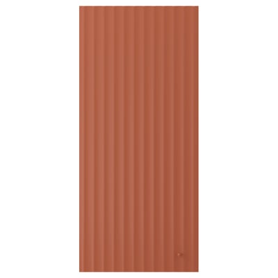 TERRSJÖ Door, red-brown wave pattern, 46x102 cm