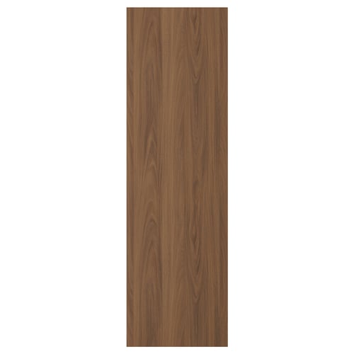 TISTORP walnut-brown door panel, rectangular, smooth wooden grain texture.