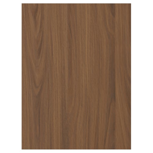 TISTORP walnut-finished wooden panel, rectangular, grain-patterned.