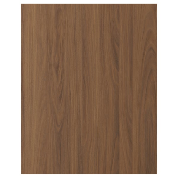 TISTORP Door, brown walnut effect, 61x76 cm
