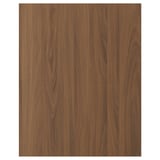 TISTORP Door, brown walnut effect, 61x76 cm