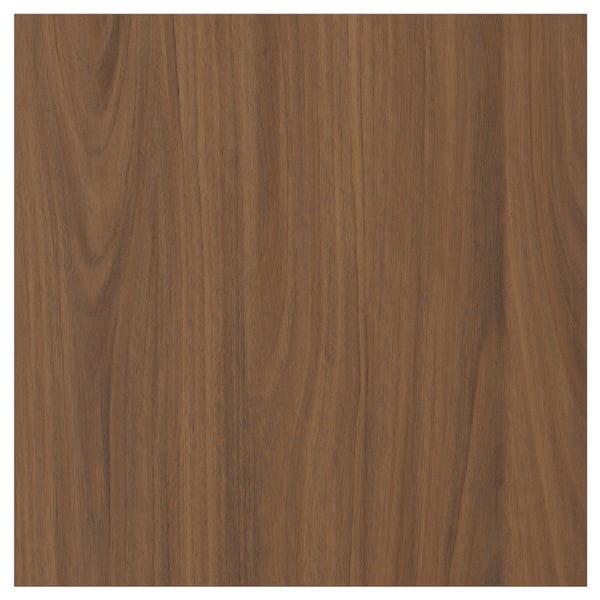 TISTORP Door, brown walnut effect, 38x38 cm