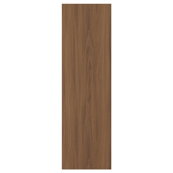 TISTORP Door, brown walnut effect, 38x127 cm