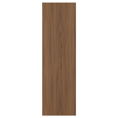 A TISTORP door front in walnut colour with a smooth, wooden finish and simple design.