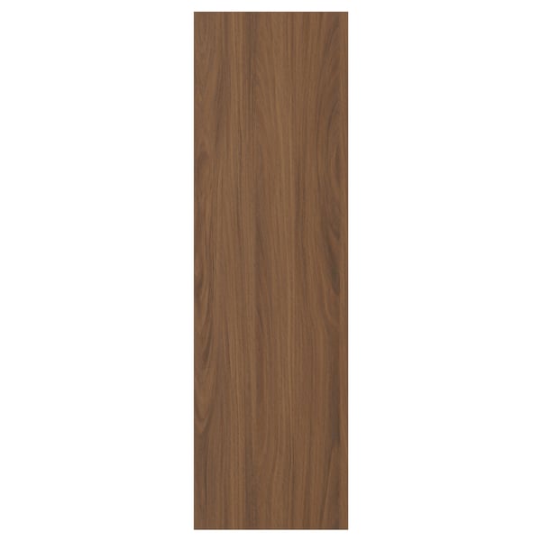 TISTORP Door, brown walnut effect, 31x102 cm