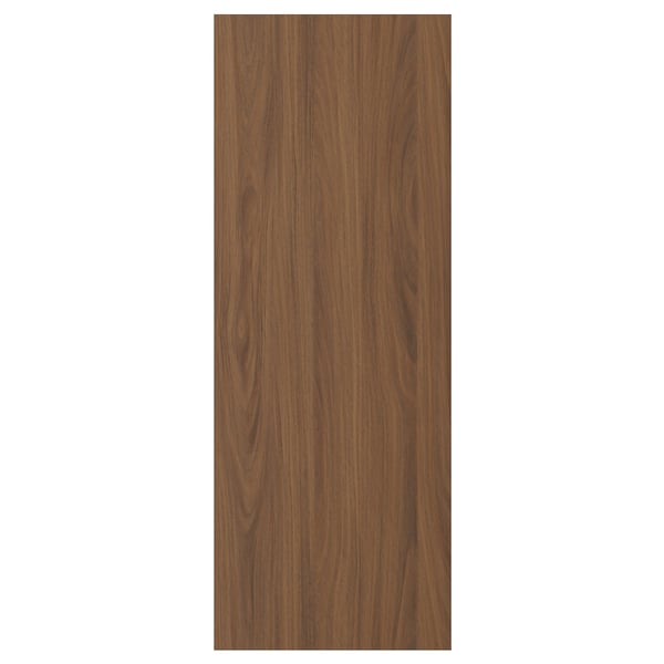 TISTORP Door, brown walnut effect, 38x102 cm