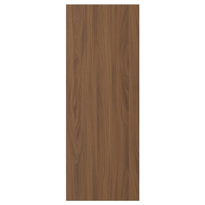 TISTORP Door, brown walnut effect, 38x102 cm