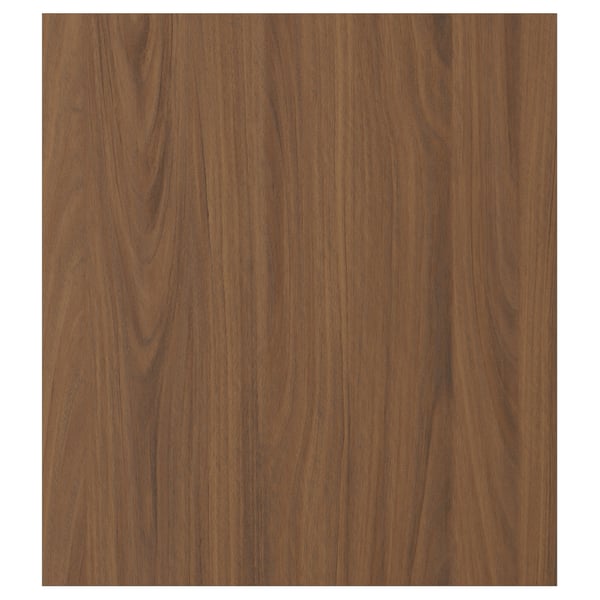 TISTORP Door, brown walnut effect, 46x51 cm