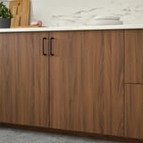 TISTORP Door, brown walnut effect, 53.3x76.2 cm