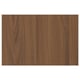 TISTORP Drawer front, brown walnut effect, 38x25 cm