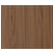 TISTORP walnut finish panel. Smooth, modern design. Wood grain pattern.