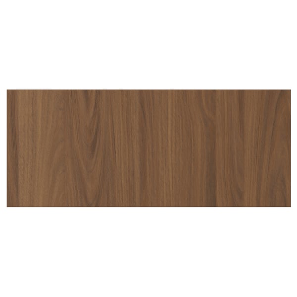 TISTORP Drawer front, brown walnut effect, 61x25 cm