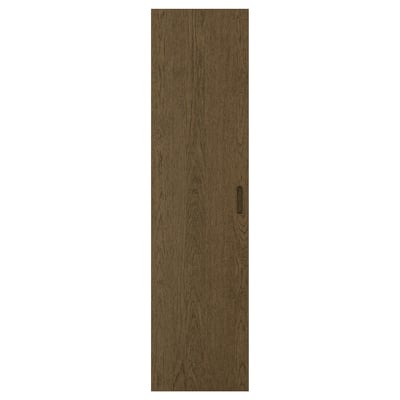 TONSTAD Door, brown stained oak veneer, 50x195 cm