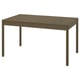 Option: TONSTAD Extendable table, brown stained oak veneer, 140/196x85 cm