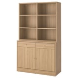TONSTAD Storage combination, oak veneer, 121x47x201 cm