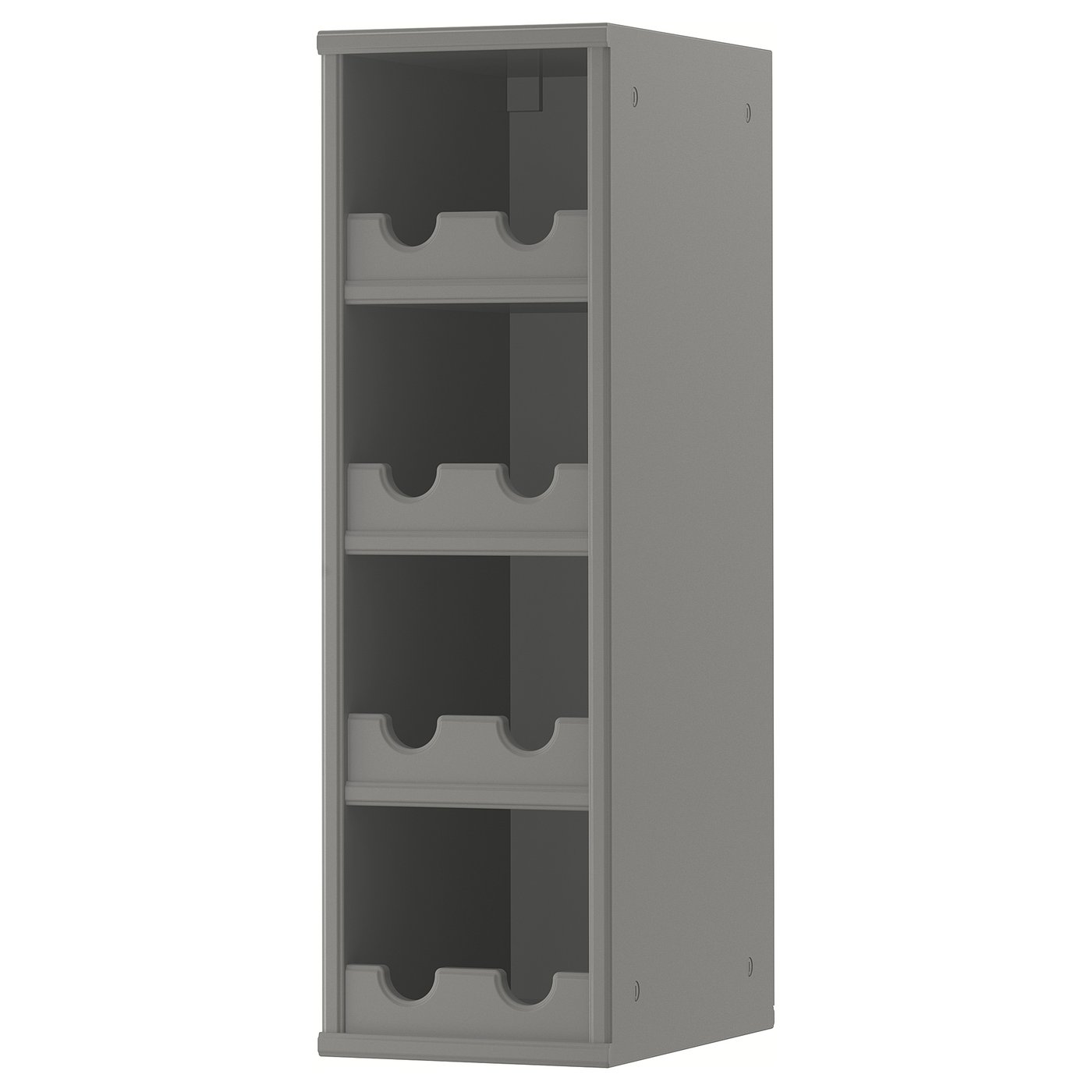 TORNVIKEN open cabinet, grey, 9x15x30