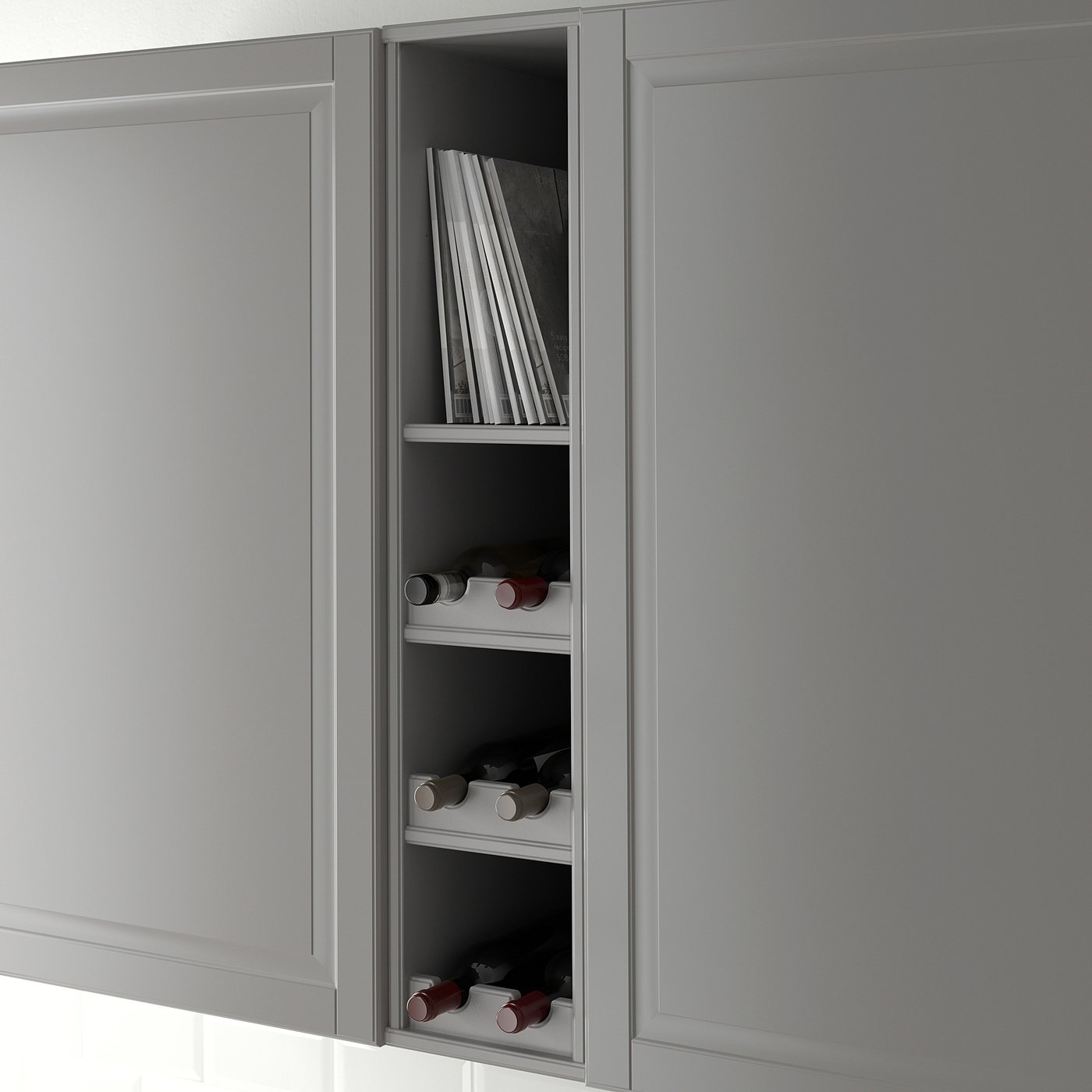 TORNVIKEN open cabinet, grey, 23x37x102 cm - IKEA