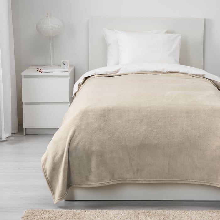TRATTVIVA Bedspread, beige, 150x250 cm IKEA