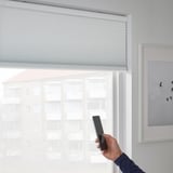 TREDANSEN Block-out cellular blind, smart wireless/battery-operated white, 96.5x195 cm
