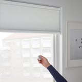 TREDANSEN Block-out cellular blind, smart wireless/battery-operated white, 96.5x195 cm