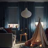 TREDANSEN Block-out cellular blind, smart wireless/battery-operated white, 96.5x195 cm