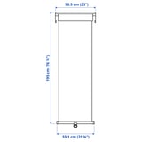 TRETUR Block-out roller blind, white, 58.5x195 cm