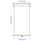 TRETUR Block-out roller blind, white, 86.4x195 cm