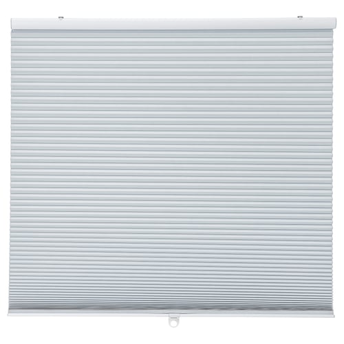 TRIPPEVALS light-blocking blind, white, rectangular, cellular design.
